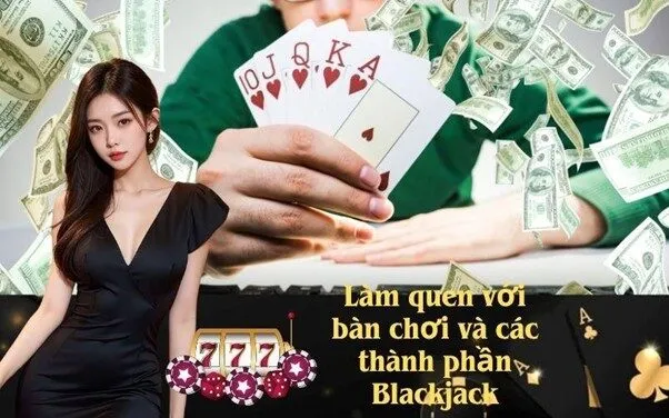 Làm quen với bàn chơi và các thành phần Blackjack