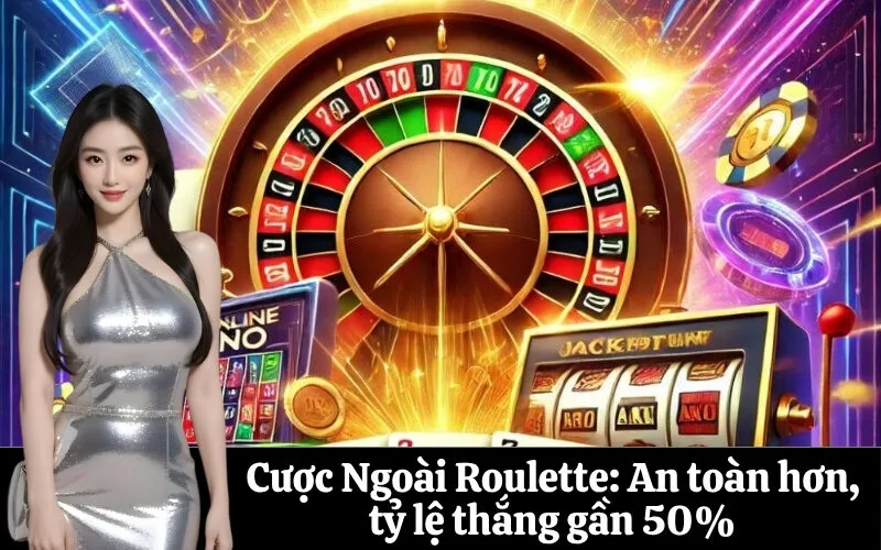 Cược Ngoài Roulette: An toàn hơn, tỷ lệ thắng gần 50%